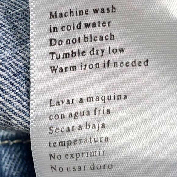 KanCan Distressed Overall Shorts Sz M - Picture 5 of 9